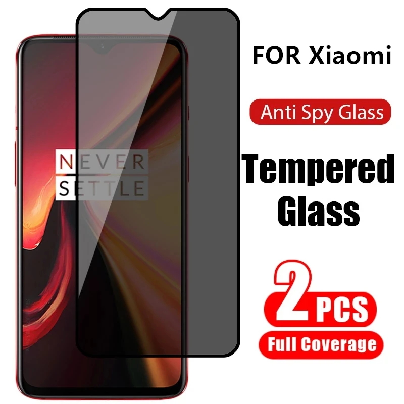 

1-2Pc Anti Spy Screen Protector for Xiaomi Redmi Note 10 9 8 Pro 9s 9t 8T 8 7 10s 9A 9 9C Privacy Glass on Poco X3 Pro M3 F3 F2