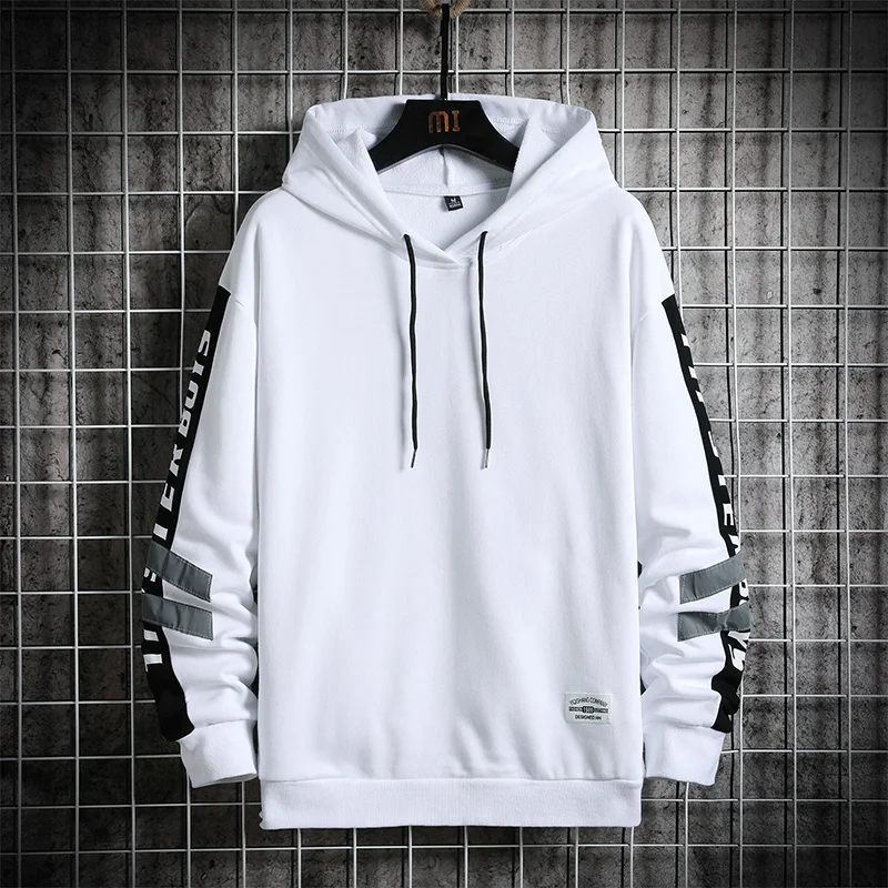 

Толстовка мужская с капюшоном, модная уличная одежда в стиле пэчворк, Свитшот в стиле хип-хоп, повседневный худи, свитшот, весна-осень