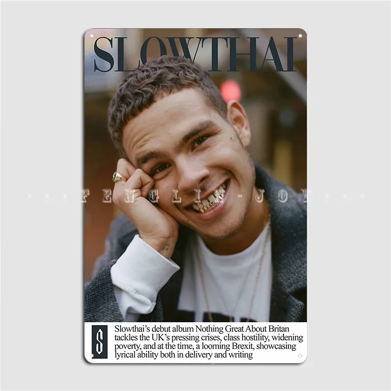 Металлический плакат в английском стиле от Slow Thai, персонализированный декор для гаража, жестяной плакат