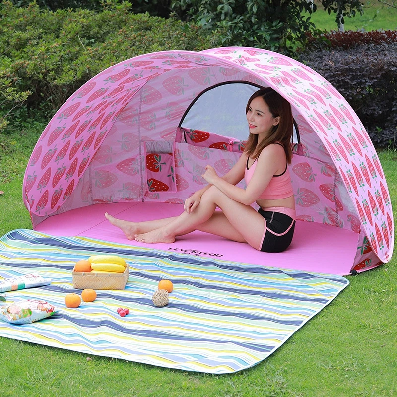 

Full-automatic Pop Up Beach Tent 3-4 People Fast Driving Simple Sunshade Sunscreen Fishing Park Leisure Outdoor Camping Tentage