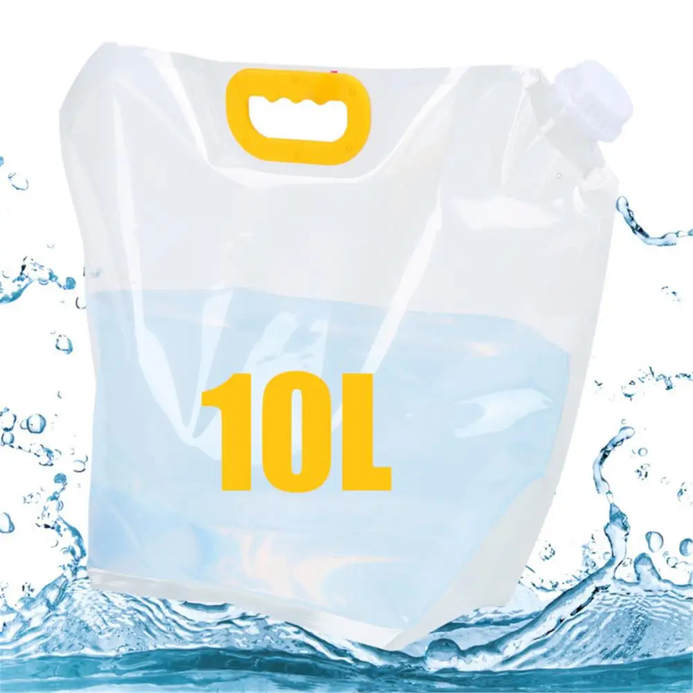 

【 Ready Stock 】10L Outdoor Portable Water Bag Premium Large Capacity Water Container Clear Storage Jug With Handle
