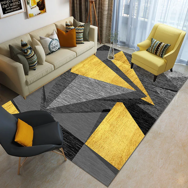 

Washable Floor Lounge Rug Large Area Carpets for Living Room Decoration Rugs Bedroom Carpet Modern Home Living Room Decor Mat