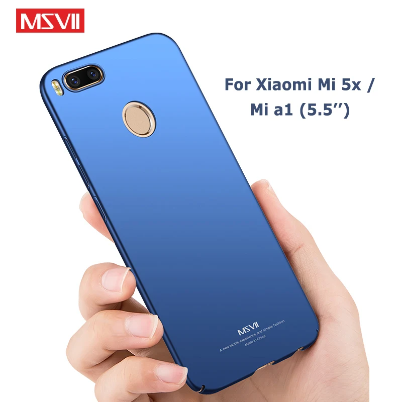 Mi A1 Case Cover Msvii Slim Frosted Funda For Xiaomi Mi 5x A1 Mi5x Case Xaomi 5X Hard PC Cover For Xiaomi A1 5X MiA1 Cases 5.5"