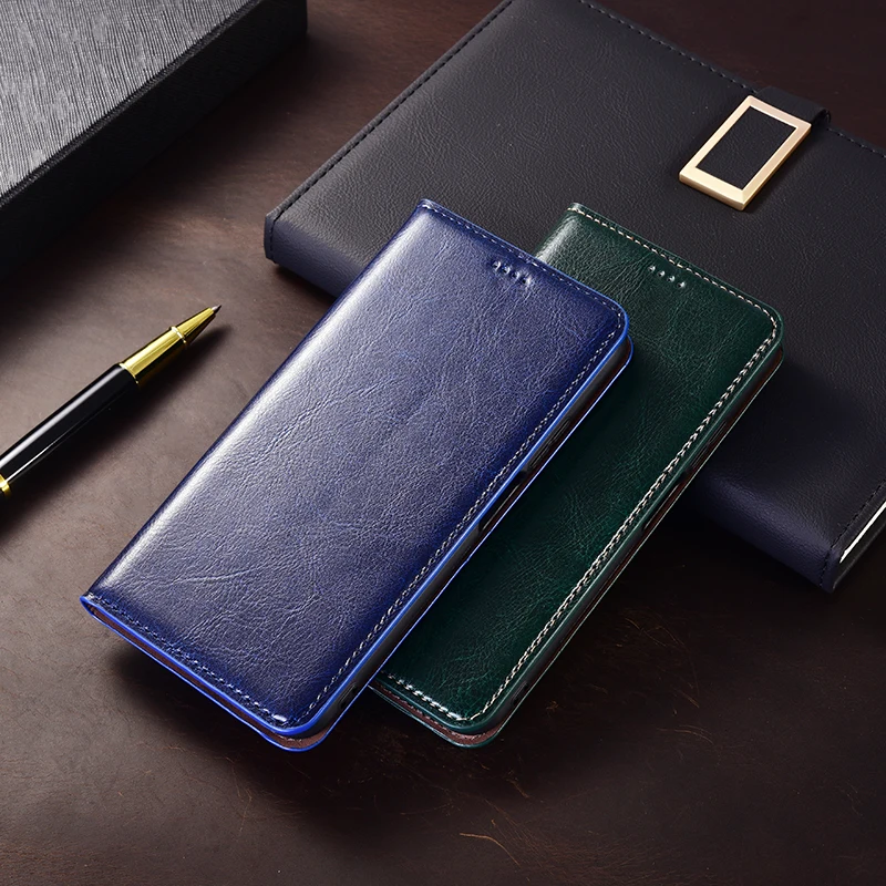 Чехол для телефона Crazy Horse из натуральной кожи Samsung Galaxy Note 8 9 10 Plus Note20