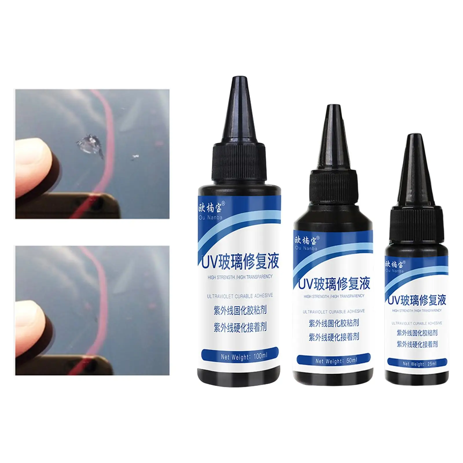 

Car Windshield Cracked Repair Tool DIY Car Window Phone Screen Repair Kit Glass Curing Glue Auto Glass Scratch Crack Restorer