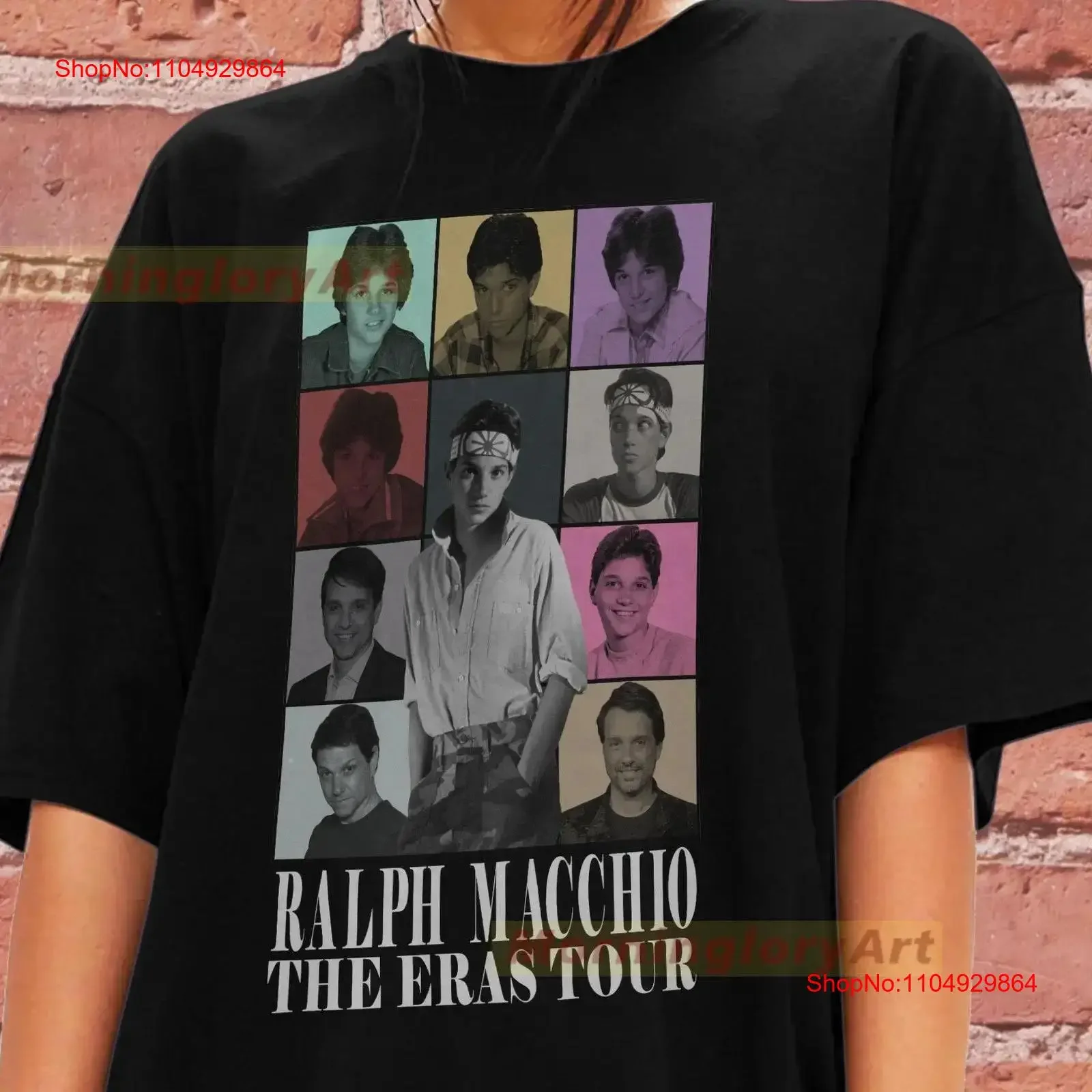 Фото Футболка Ralph Macchio Tour, свитер, хлопковая одежда, винтажная стираная мягкая эластичная футболка унисекс для повседневной носки №1