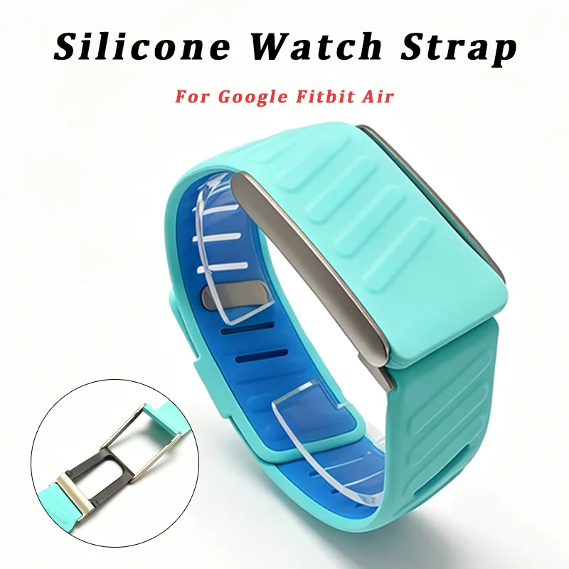 Фото Силиконовый ремешок для часов Google Fitbit Air, резиновый браслет для Google Fitbit Air, замена ремешка Whoop. №1