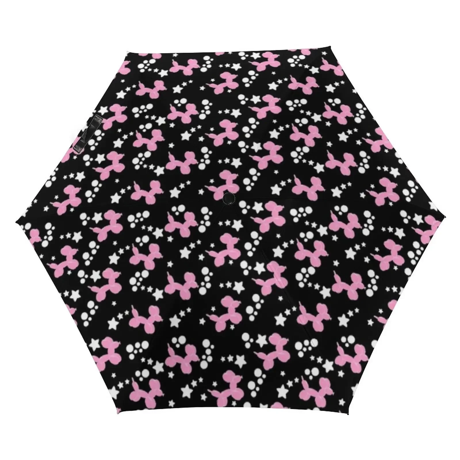 Balloon Dogs Print Pocket Umbrella