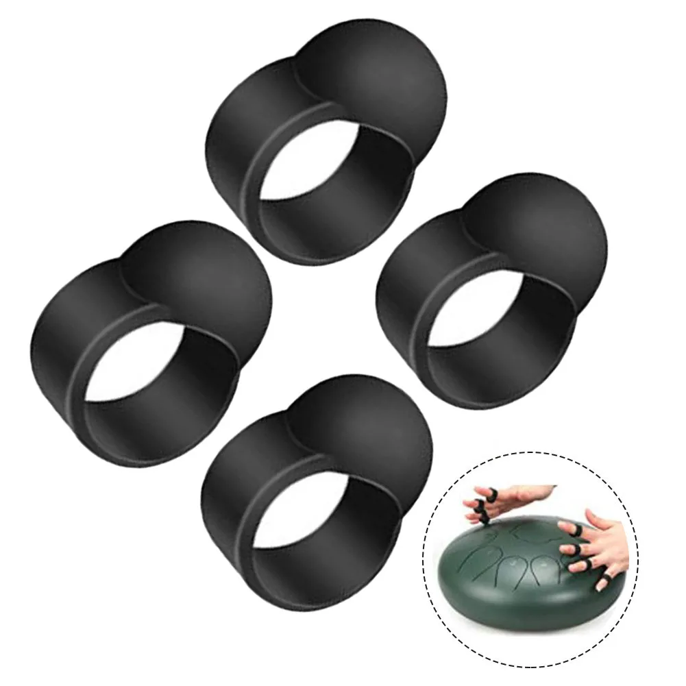 

4x Tongue Drum Finger Sleeves Drum Finger Sleeve Knocking Playing Non-Slip Finger Cover For Drum Percussion Instruments Parts