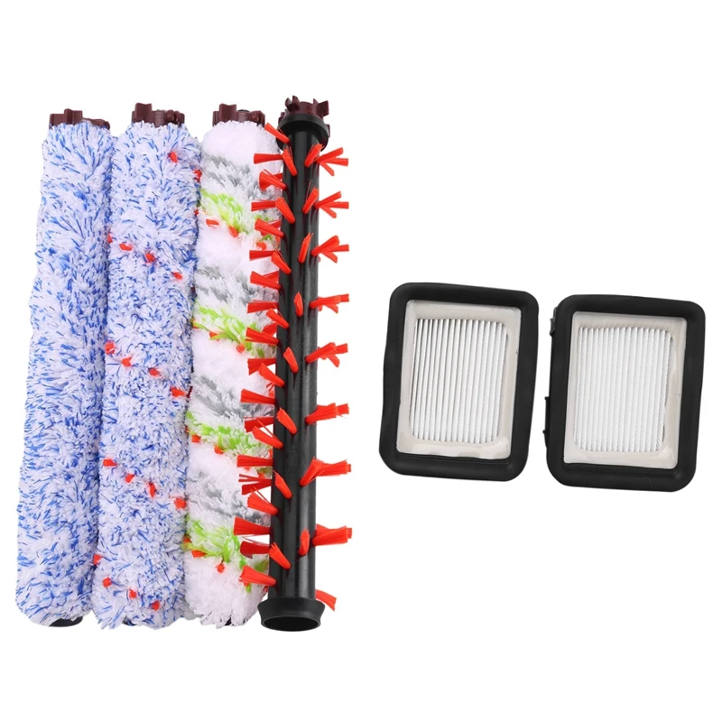 

1 Set Pet & Multi Surface & Wood Floor & Area Rug Brush Rolls And 2 Pack 1866 Filters Compatible With Bissell Crosswave 1785 230