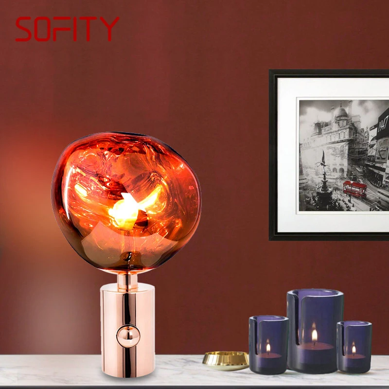 

SOFITY Nordic Modern Table Lamp Fashionable And Simple Living Room Bedroom Creative LED Decoration Desk Lamp