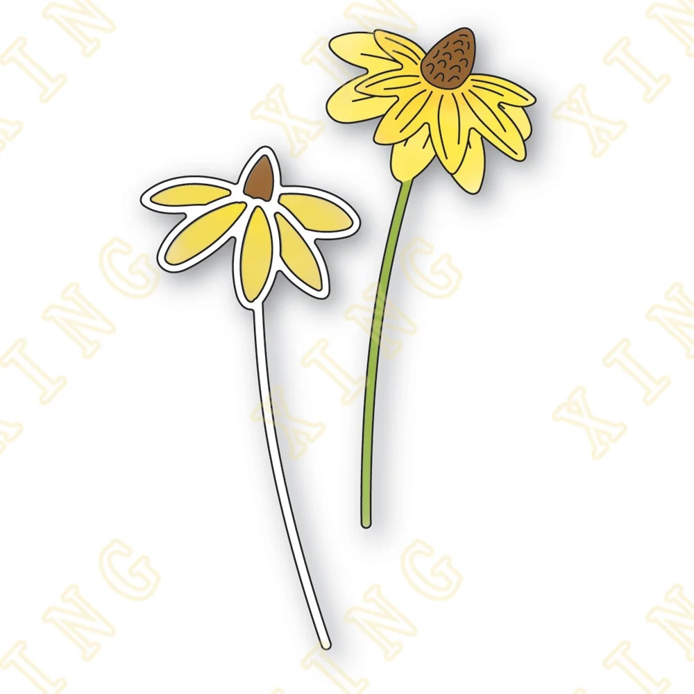 

Sunshine Daisy Stems Metal Cutting Dies Scrapbook Diary Decoration Stencil Embossing Template Diy Greeting Card Handmade 2022