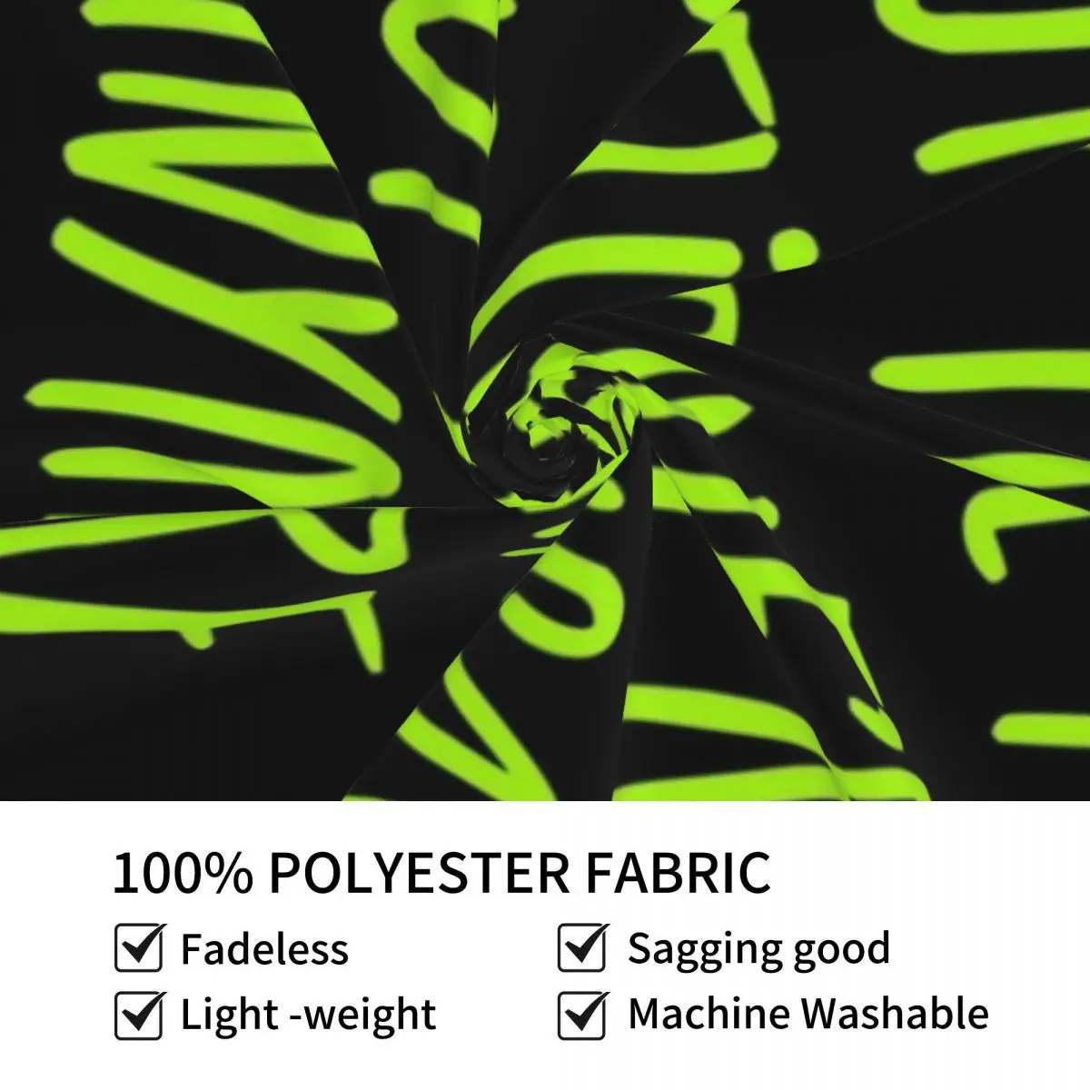 Декоративный Настенный Гобелен Ode to Vonnegut Белый/Зеленый гобелен украшение для