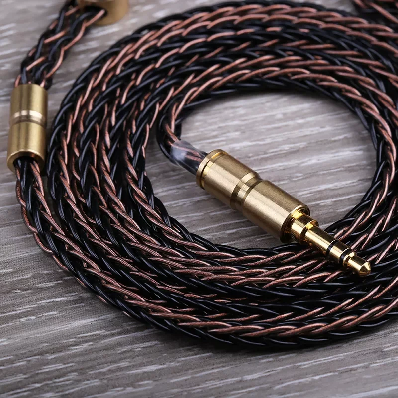 

Factory Direct Selling 8 Core Cable for Headphone 1 to 2 jack 3.5/2.5/4.4mm Balance Upgrade Replacement Silver Cables 1.4m Perso