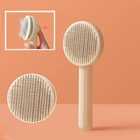 pet grooming tool hair removal comb cat brush self easy cleaning brush for cats dogs hair remover scraper