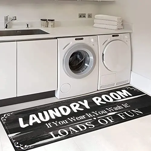 

Modern Laundry Mat Home Entrance Doormat Corridor Room Decor Floor Carpet Balcony Laundry Room Anti-Slip Long Carpet Felpudo