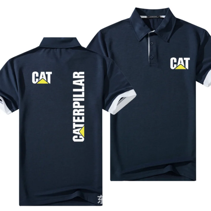 

2022Camisa de polo masculina de algodão, camisa casual de mangas curtas respirável para KATZE, de golf verão