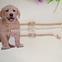 original design pet supplies necklace beautiful bow crystal cat dog rabbit collar princess party jewelry dog pet accessories