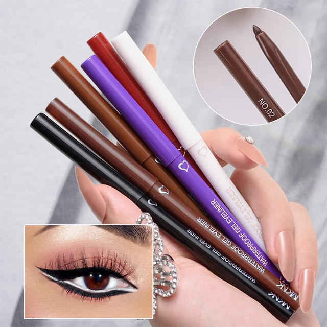 Black Brown Quick-drying Eyeliner Waterproof Liquid Eyeliner Gel Pen Long Lasting Smooth Pencil Not Blooming Eye Makeup Cosmetic 3