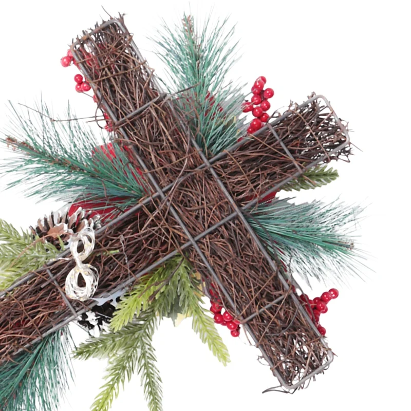 Крестообразный металлический крестообразный светильник на солнечной батарее из