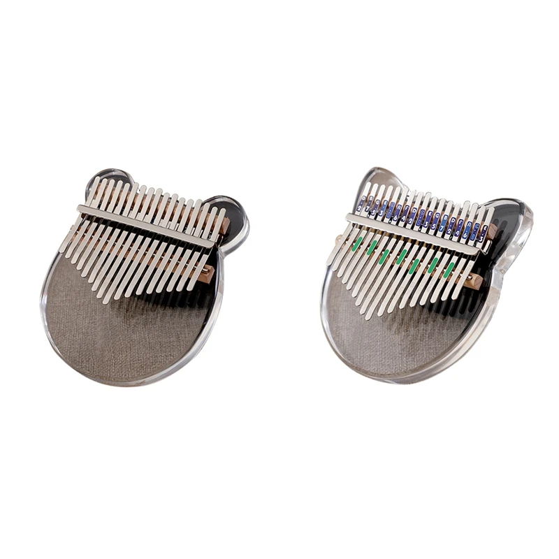 

Kalimba 17 клавиш акриловый Kalimba Пальчиковый Пианино музыкальный инструмент мини милый палец фотография большого пальца