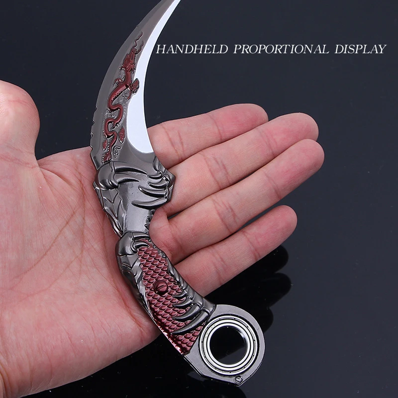 

The Same Five Claw Golden Dragon Eagle Claw Rotating Poison Alloy Knife Toy Weapon Model In The Game Knife Self Defense Folding
