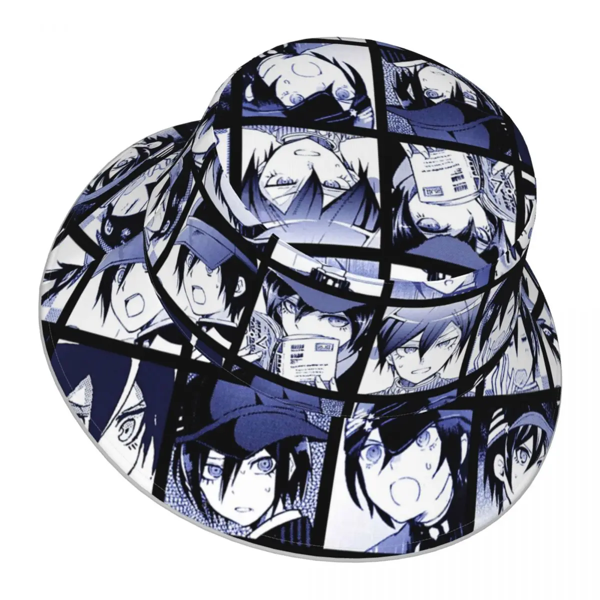 Danganronpa,Shuichi Manga Collection reflective Bucket Hat Men Women Bucket Hat Outdoor Sunscreen Beach Hat Fishing Cap