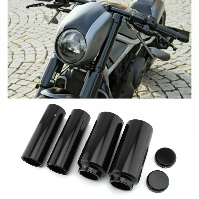 Комплект крышек верхней и нижней вилки для Harley Davidson Dyna 2006-2017 крышка передней
