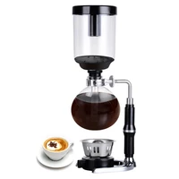 home kitchen wooden 3cups siphon espresso coffee maker coffee machine