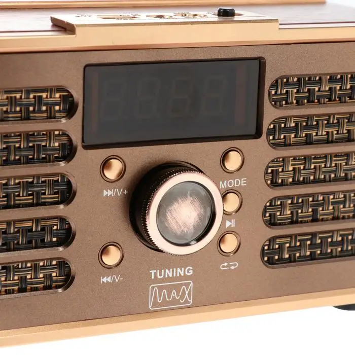 Портативная караоке система MAX MR362 Wood 2х4.5ВТ FM USB BT 1200 мАч | Электроника