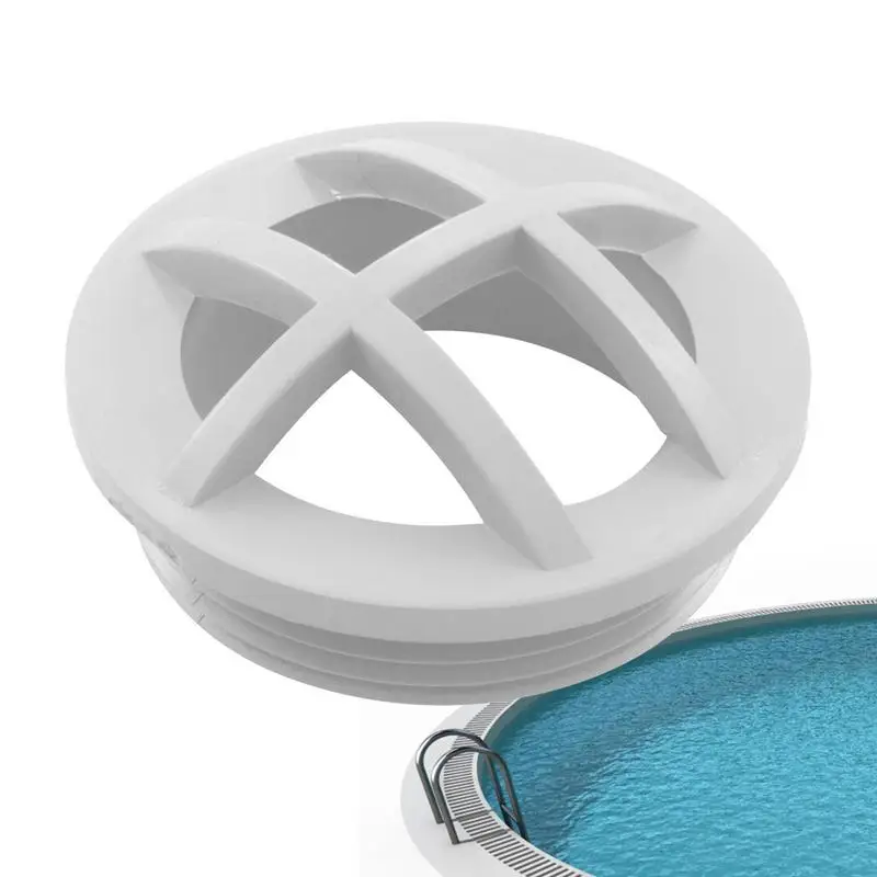 

Pool Strainer Connector Safety Grille Flow Inlet Fitting Wall-Mounted Safety Grille Connector Adapter Reinforced Thread