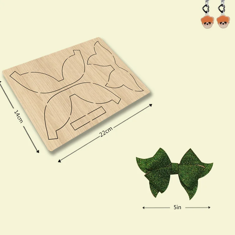 

Z25 Elegant 5-inch Bow Wooden Cutting Die, Suitable For Most Machines