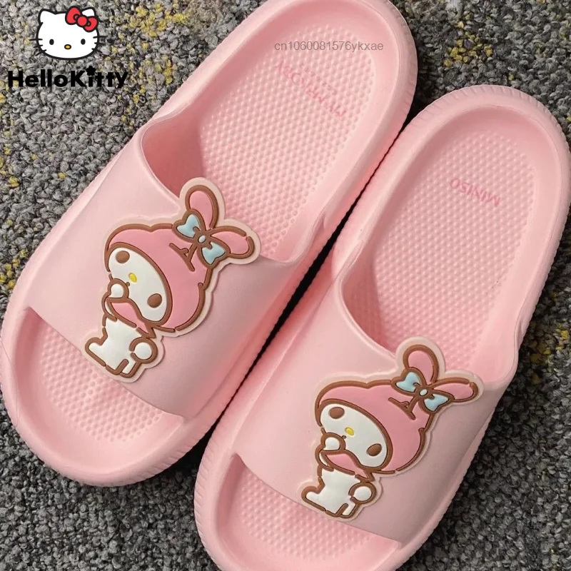 

Сандалии-шлепанцы sanio My мелодии, женские, для дома, на толстой платформе, Нескользящие, с мягкой подошвой