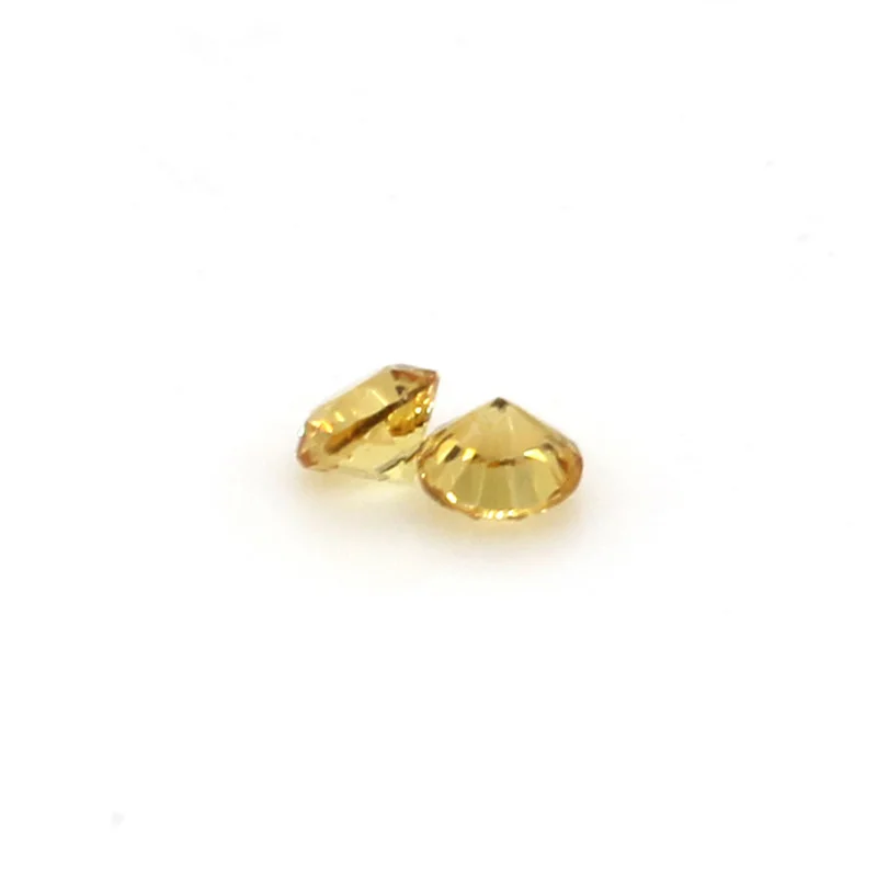 

Natural Yellow Sapphire Small Dots 1.6mm With Stone Standard Round Diamond Cut Jewelry Clock Inlaid