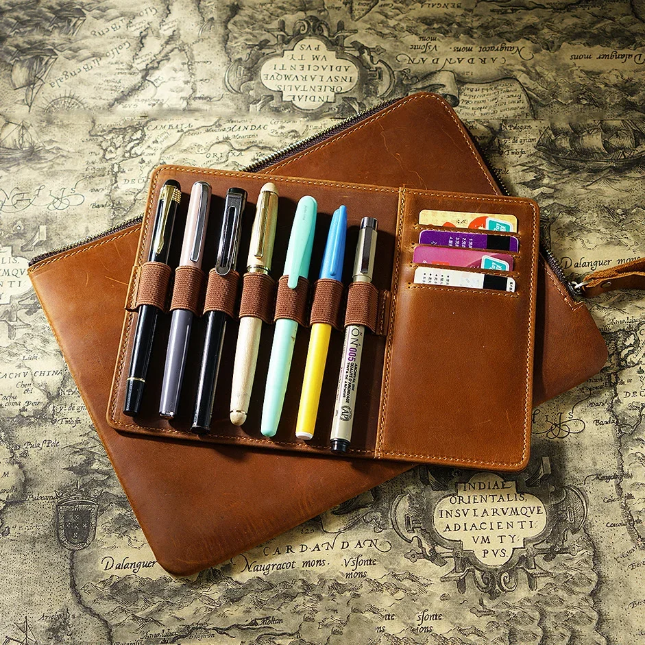 

Кожаная сумка для ручек handnote Crazy Horse