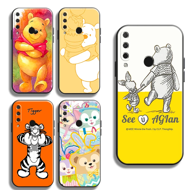 

Disney Winnie Phone Case For HUAWEI Honor 8X 9X 10X Lite Black Luxury Ultra Back Coque Carcasa Protective Original Shell Unisex