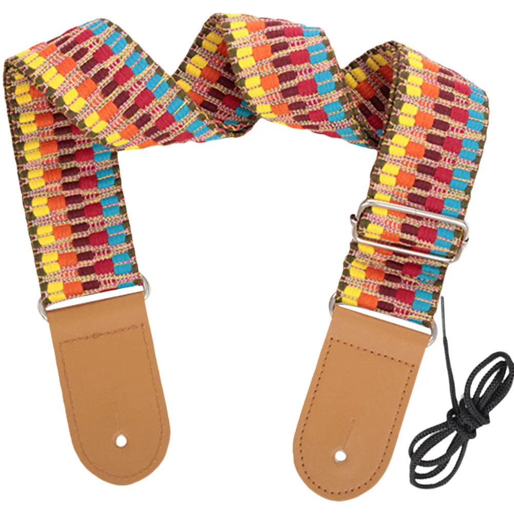 

Guitar Strap Belt Cotton Guitarists Present Creative Supply Durable Holding Instrument Bass Use Bohemian