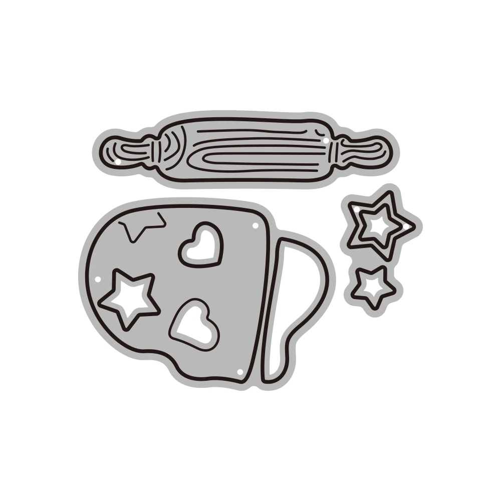 Форма для выпечки печенья милое кекс мини-вырезание сделай сам металлические