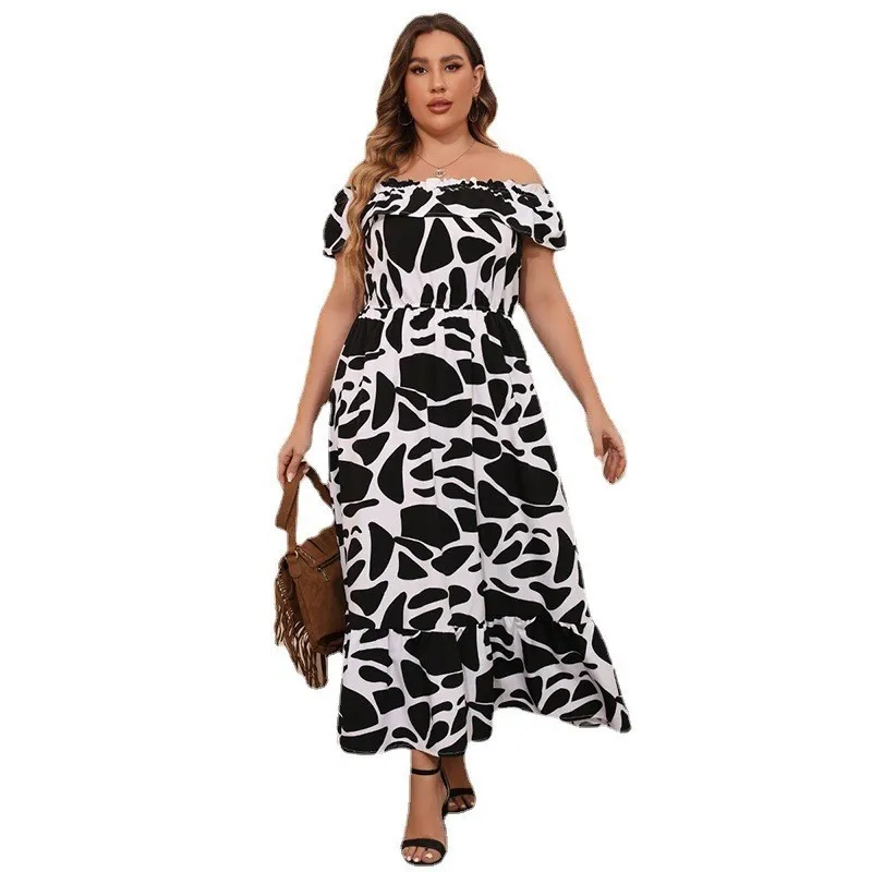 

Slim Sexy Long Dress Fashion Retro Short Sleeve African Dress Dashiki Printed Boat Neck Party Dresses Women 2023 Spring Vestidos