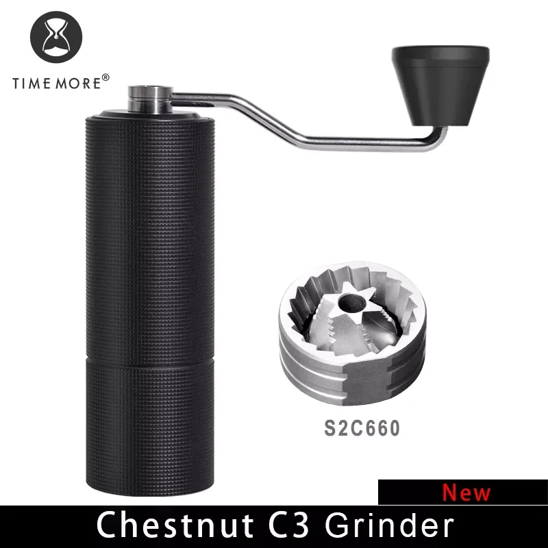 

TIMEMORE Store Chestnut C3 Manual Coffee Grinder Capacity 25g Hand Adjustable Steel Core Burr For Kitchen Send Cleaning Brush
