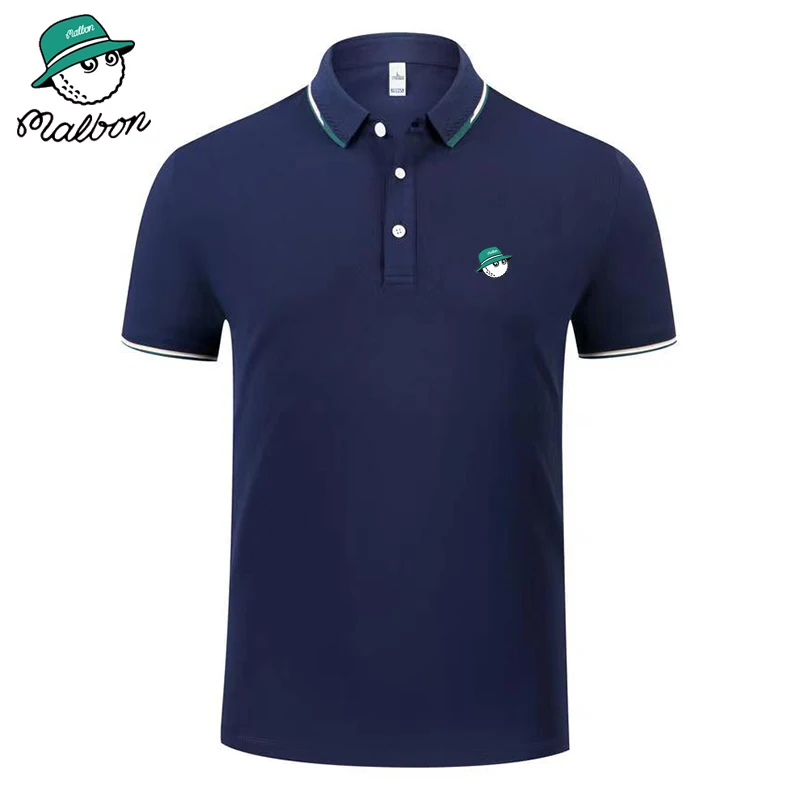 2023 New Summer Brand Embroidered Golf Polo Shirt Men's Hot High Cotton Short Sleeve Breathable Top Business Edition