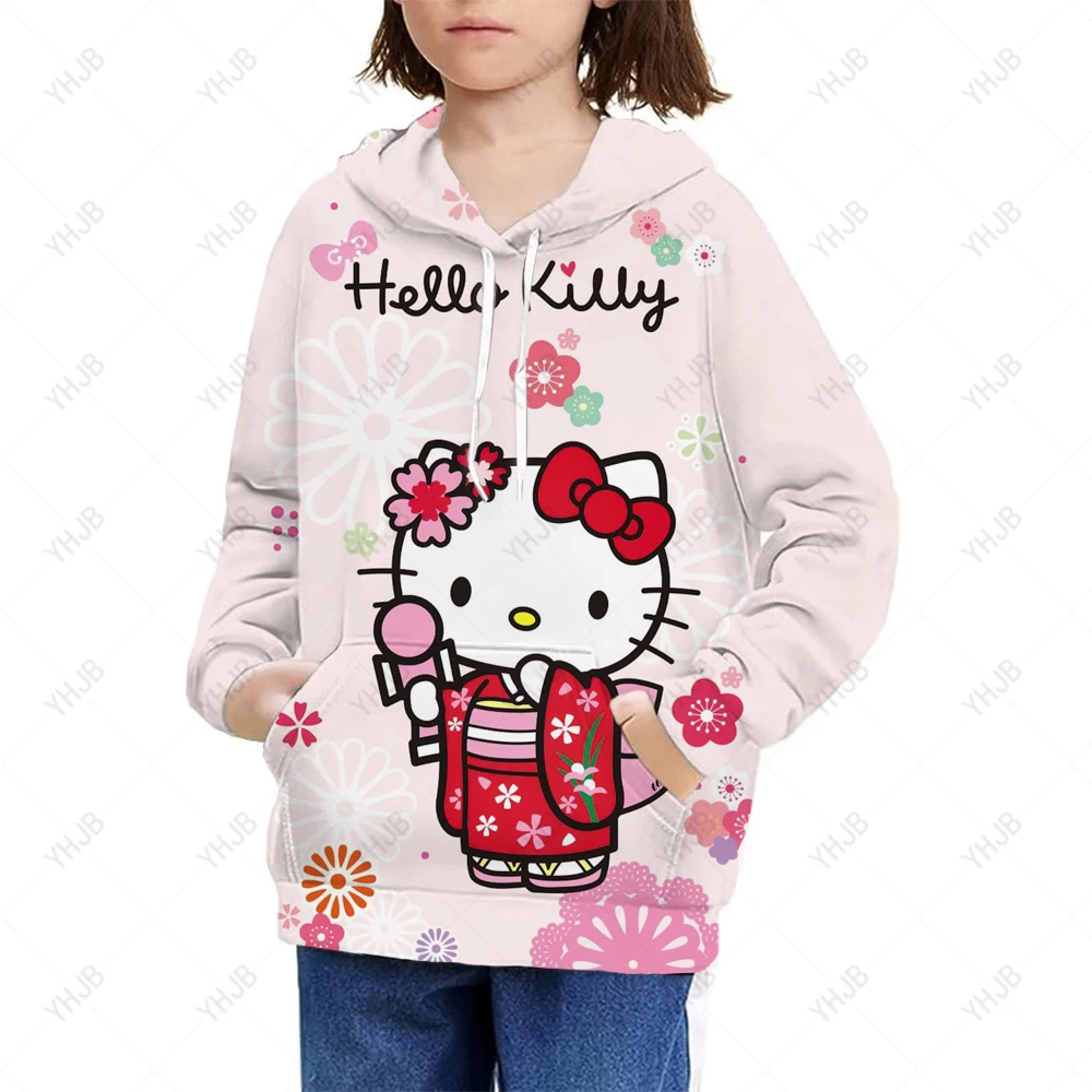 

Hello Kitty 3D Print Kids Autumn Hoodies Teen Sweatshirt Boy Girl Winter Clothes Casual Long Sleeve Children Pullover Tops