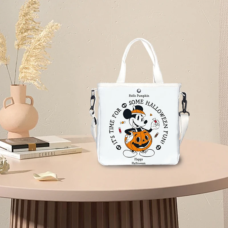 Сумка на плечо с изображением тыквы и Микки женская подходит для повседневного