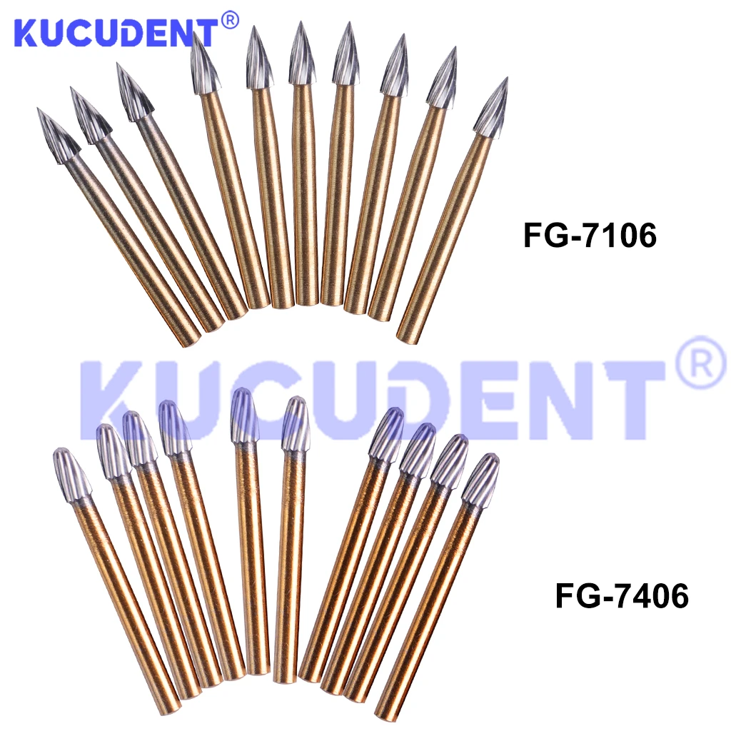 10 шт. стоматологические боры карбид вольфрама отделочное сверло для