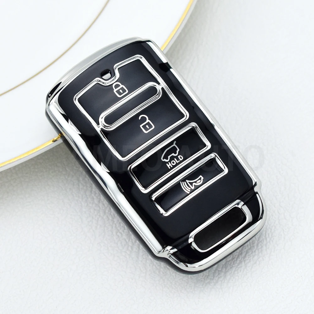 

Чехол для автомобильного ключа из ТПУ с 4 кнопками для Kia Cadenza чехол Sorento New K7 Key Shell K900 K9 K7 дистанционный смарт ключ-брелок 2017 2018 2019