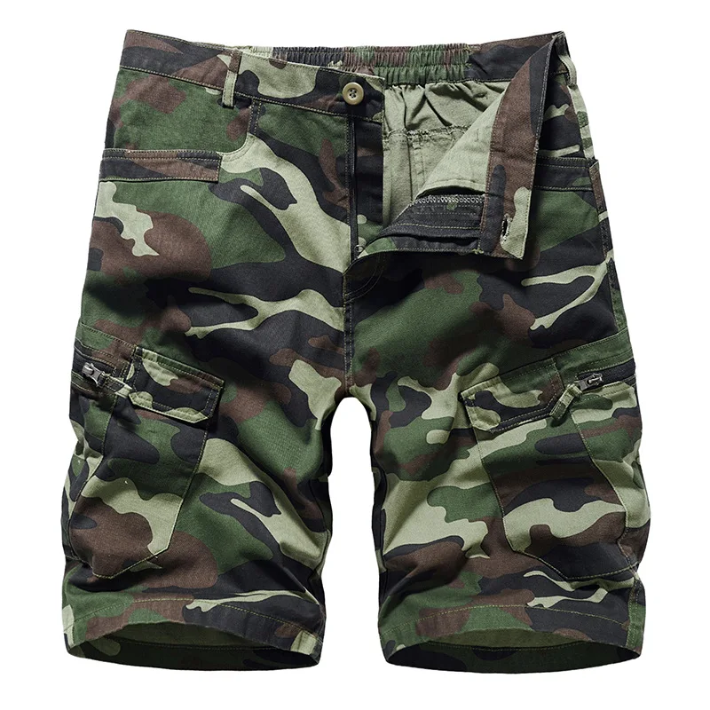 

2023 New Summer Men Cotton Cargo Camouflage Shorts Men Clothing Casual Breeche Bermuda Jogger Shorts Male Hot Dropshipping