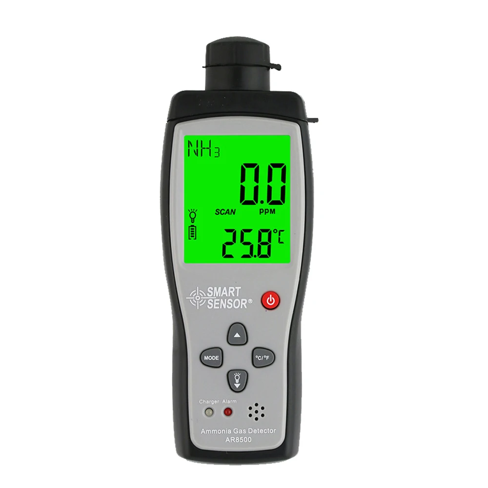 AR8500 Ammonia Gas NH3 Detector Meter Tester Monitor Range 0-100PPM Sound Light - Gas Analyzers