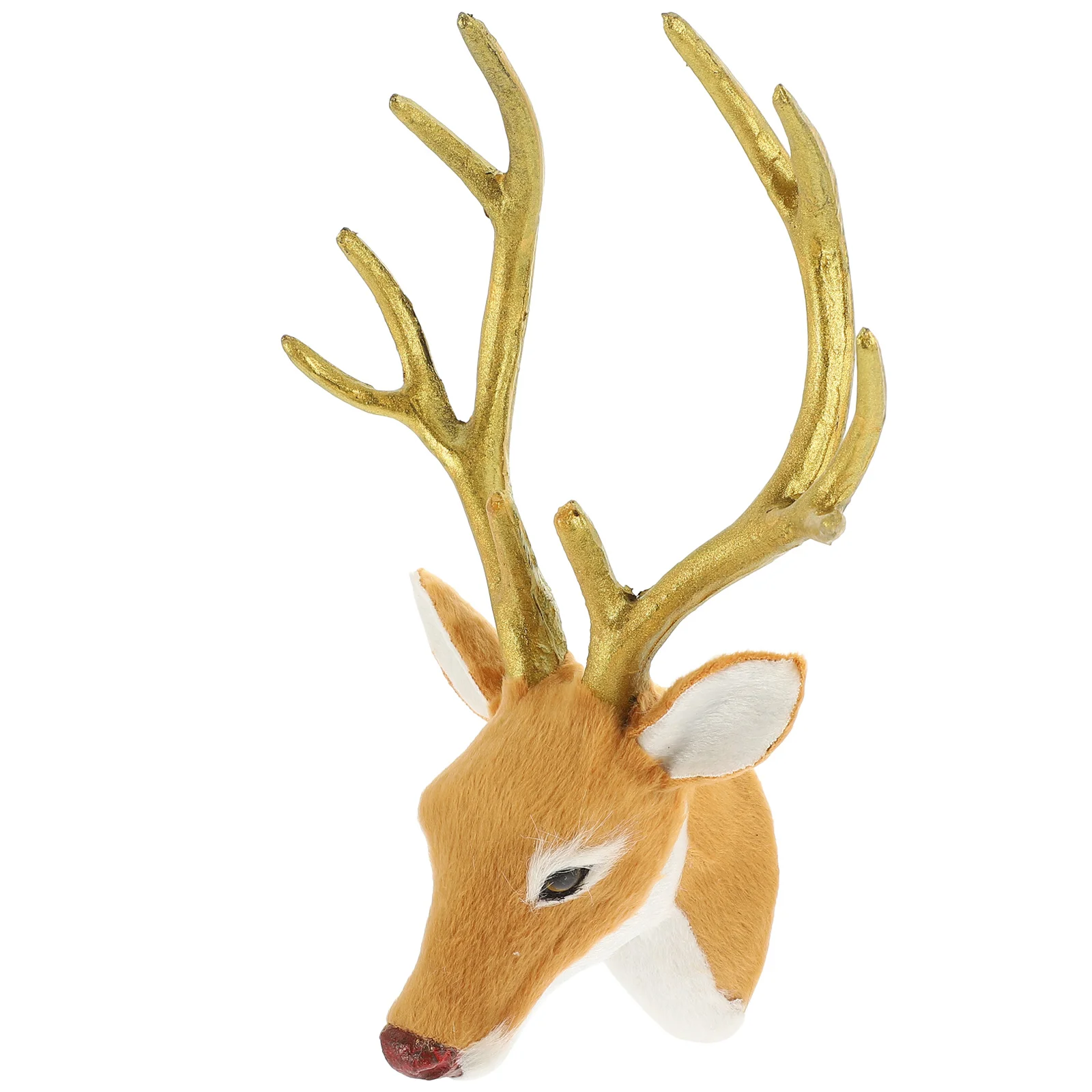 

Holiday Party Photo Prop Christmas Dining Table Decors Sculpture Figurines Deer Statue Head Elk