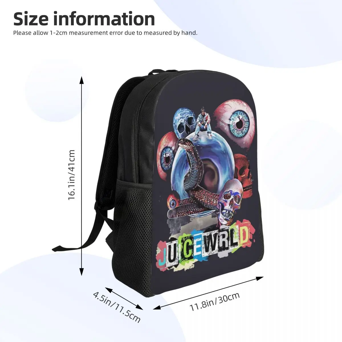 Пользовательский поп-рэпер певец J-Juices W-Wrlds дорожный рюкзак для женщин и мужчин