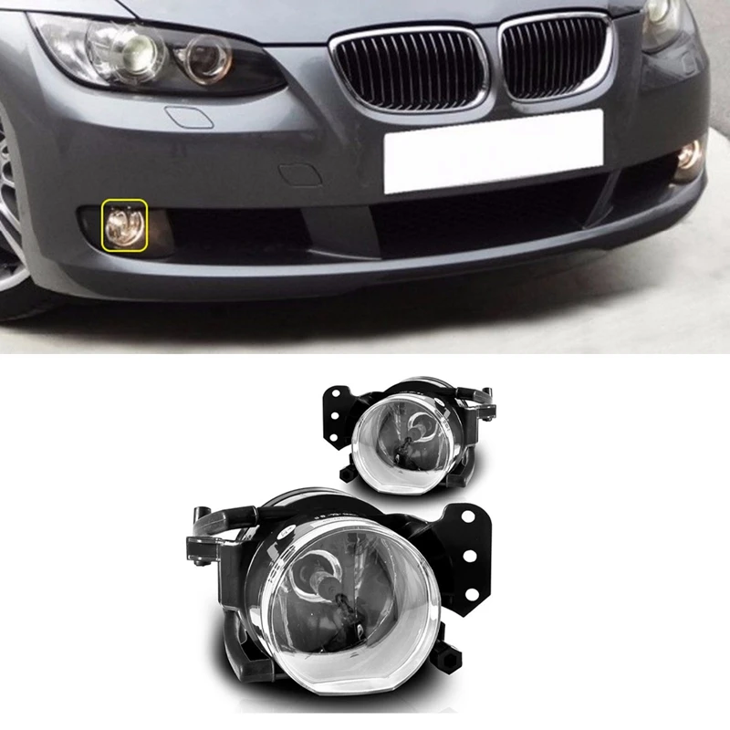 Фото Fog Lights Assembly For -BMW 3 5 6 Series E60 E61 E90 E91 E63 E64 X3 E83 Front Bumper Fog Lamp 6317691079163176910792 №4